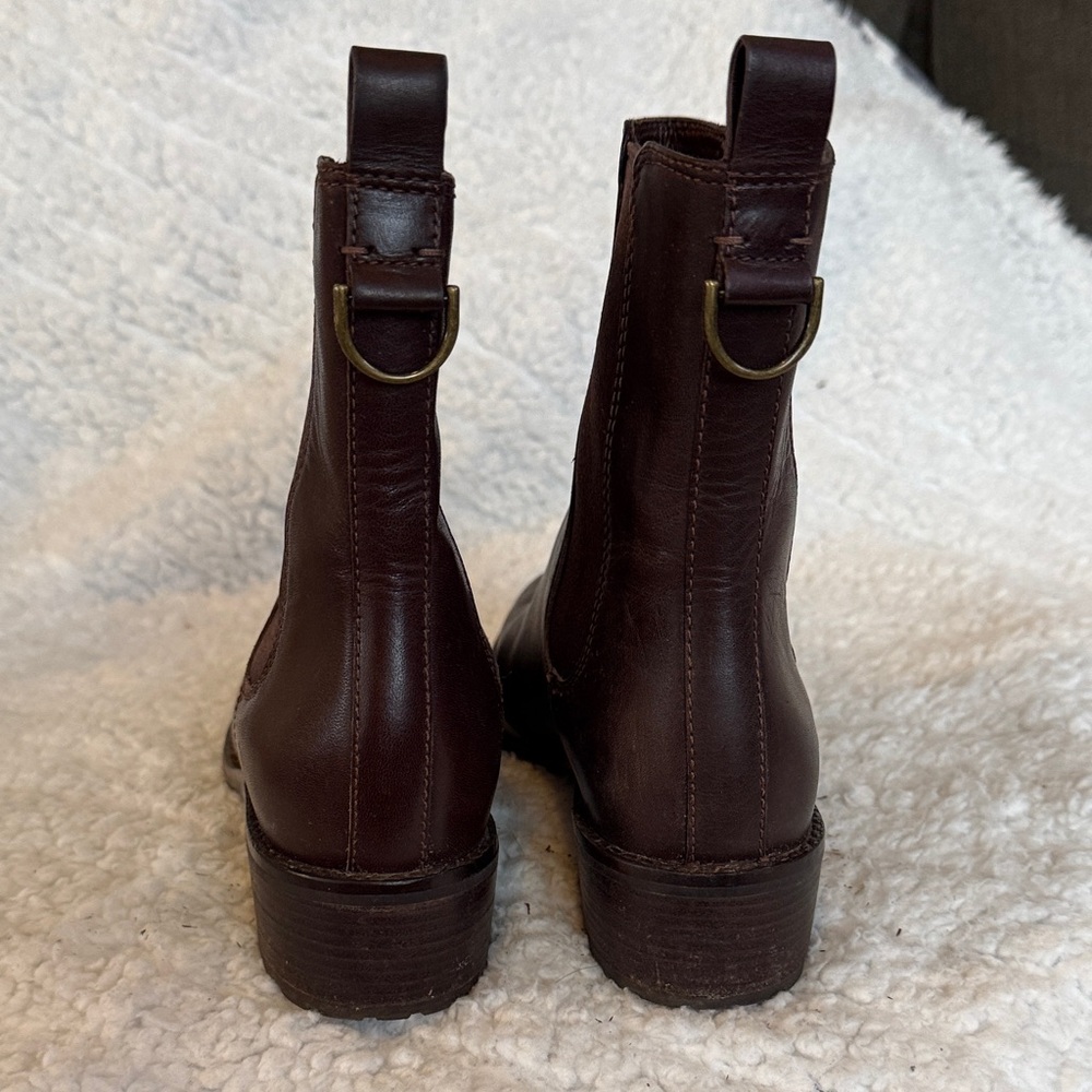 Women’s Brown Leather Chelsea Boots - Picture 3 of 6